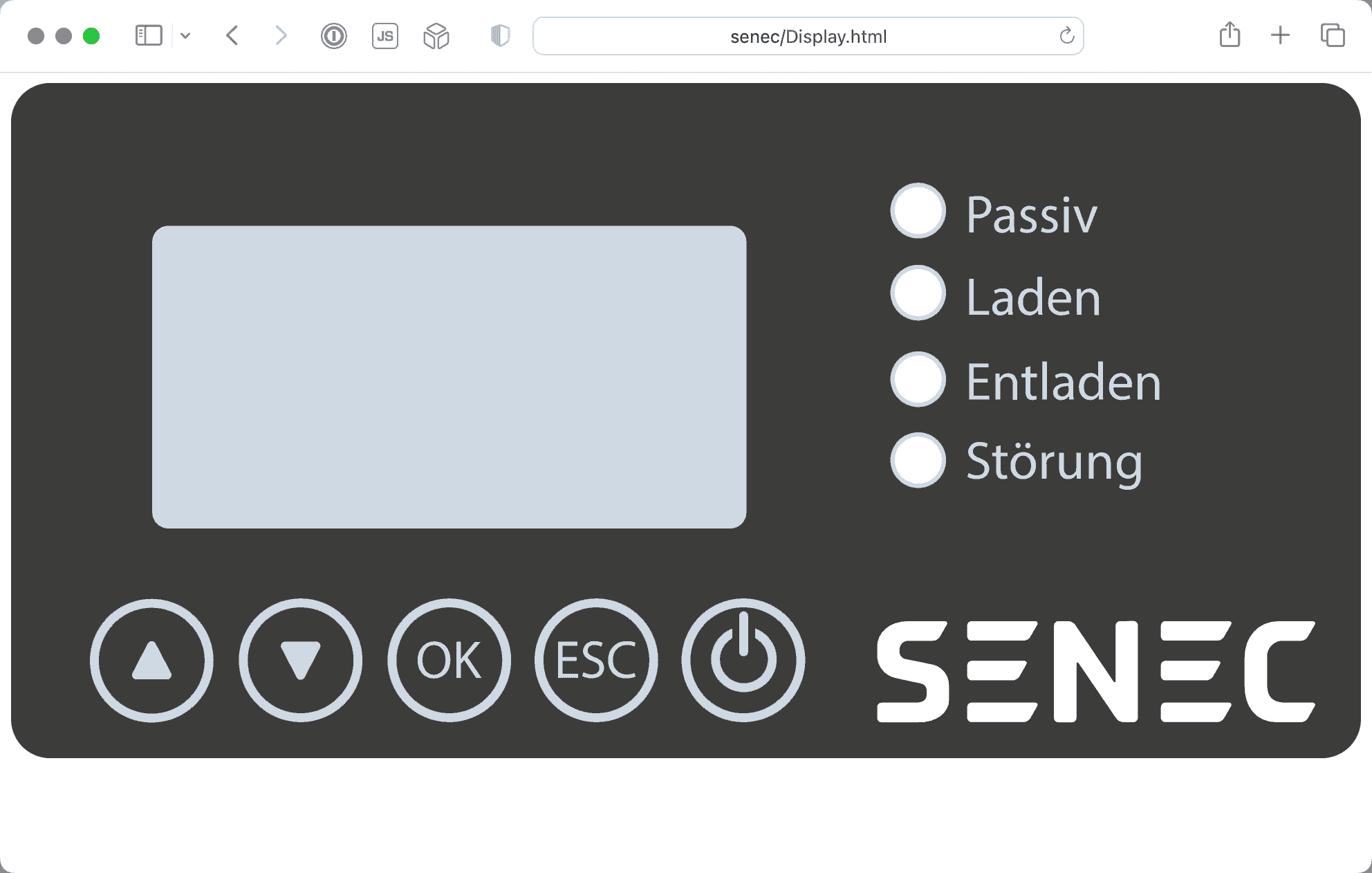 Display ist leer