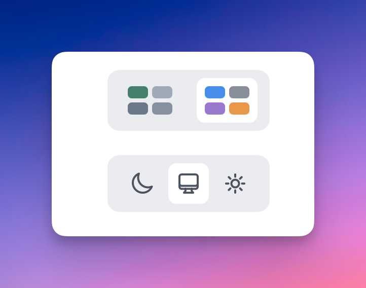 Standard vs. Kontrast: Die neue Farbpalette bietet kräftigere Farben für bessere Unterscheidbarkeit